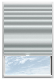 Umbra (Blackout), Ice Blue - Stick Fit Honeycomb Blind